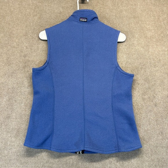 Patagonia Vintage Synchilla Fleece Vest Women's Small Blue Full Zip Made in USA - Picture 10 of 11